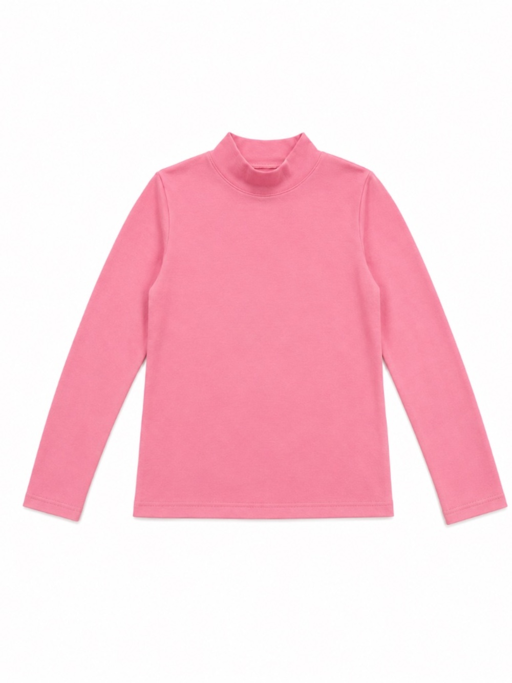 Karen Scott Pink Mock Neck Top Women's Large Stretch Knit Long Sleeve